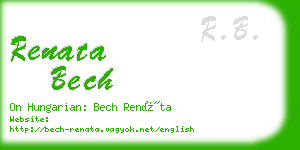 renata bech business card